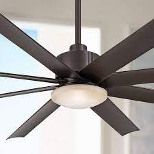 The dc minka aire slipstream led ceiling fan is a very big fan (8 blades with a 65 blade span) that will cool big spaces, both indoors and outdoors. 65 Minka Aire Slipstream Bronze Outdoor Led Ceiling Fan 72y78 Lamps Plus