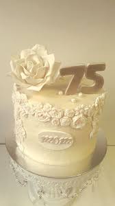 Butter Icing Birthday Cake Designs For Mother 75th Birthday Cake Birthday Cake For Mom 75 Birthday Cake 75th Birthday Parties