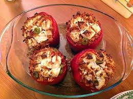 La Meilleure Recette De Poivrons Farcis Aux Pates Grecques L Essayer C Est L Adopter 5 0 5 12 Votes 17 Pates Grecs Poivrons Farcis Recette Poivron Farci