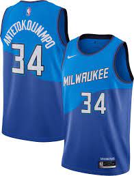 Mens womens kids & youth milwaukee bucks fans. Nike Men S 2020 21 City Edition Milwaukee Bucks Giannis Antetokounmpo 34 Dri Fit Swingman Jersey Dick S Sporting Goods
