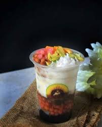 Paper cup 8 oz with lid gelas es krim pudding biodegrable kraft: Es Teler Kota Daeng Mariso Makassar Traveloka Eats