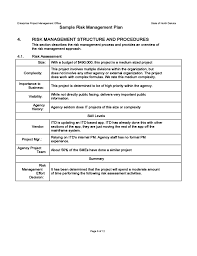 (hsx) will manage security risks that are introduced by third parties, including contracted vendor service providers and members/participants. Sample Risk Management Plan Free Download