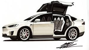 Car Drawing Tesla Model X Time Lapse Youtube Choose from multiple sizes and hundreds of frame and mat options. car drawing tesla model x time lapse