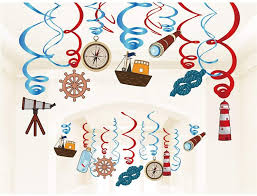 This collection contains a variety of tableware, party decorations, party favors, accessories, and more. Baby Shower Theme Kristin Paradise 30ct Nautical Hanging Swirl Decorations Ahoy Boy Birthday Ceiling Streamers Anchor Sailboat Yacht 1st First Bday Decor Cruise Kids Favors Sailor Party Supplies Party Supplies Toys