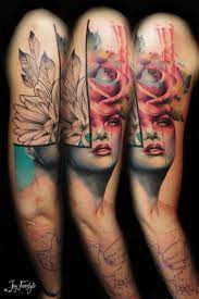 Beauty Lies In The Eye Of The Beholder Work In Progress New Sleeve I M Working On Powered By Sorry Mom Intenze Tattoo Tattoos Modern Tattoos Ink Tattoo