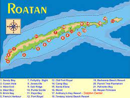 Port of roatan is managed by royal caribbean and itm group as partners under a subsidiary. Isla Roatan Honduras Map