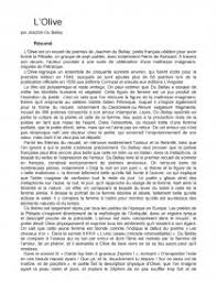 L Olive Par Joachim Du Bellay Discours Jean Koffi