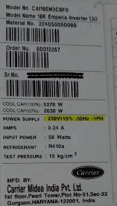 After knowing your base air conditioner capacity, you also have to measure how high your ceiling is. What Voltage Is Needed To Run A 1 5 Ton Air Conditioner I Have 185 Volts But It Cannot Run The Compressor Quora