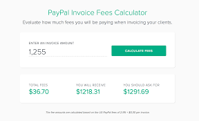 paypal invoice fee calculator bonsai