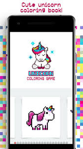 Secara umum dapat melatih daya kreatifitas dan imajinasi anak sehingga dapat. Buku Mewarnai Unicorn Mewarnai Dengan Seni Pixel For Android Apk Download
