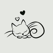 Siluetas De Gatitos Tatuaggi Gattino Disegni Di Gatti Idee Per Tatuaggi