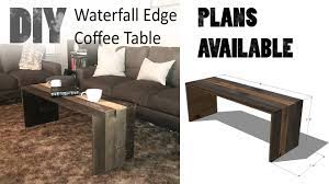 Finished flower garden area before and after. Diy Waterfall Edge Coffee Table Youtube