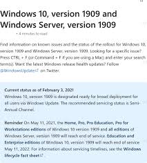 You will need to download the windows 10 version 1909 iso and upgrade your os from there. Windows 10 V1909 Is Near Its End Of Support Receives The Upgrade Offer