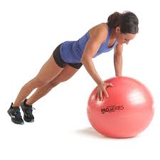Theraband Pro Series Exercise And Stability Ball With 55 Cm Diameter Professional Slow Deflate And Burst Resistant Fit Ball Exercises Yoga For Balance Exercise