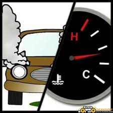 Bila buka bonnet, air radiator tendang keluar melalui spare tank. Masalah Suhu Temperature Enjin Kereta Naik Panas