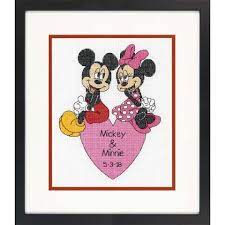Check spelling or type a new query. Disney Mickey And Minnie Heart Counted Cross Stitch Kit