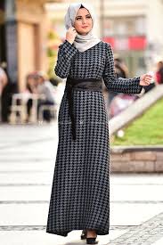 Alyadua Tesettur Kazayagi Desenli Elbise Modelleri Moda Tesettur Giyim Elbise Modelleri Elbise The Dress