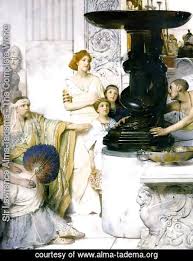 1867 a collector of pictures at the time of augustus oil on wood 71 x 46.4 cm. The Sculpture Gallery Detail By Sir Lawrence Alma Tadema Oil Painting Alma Tadema Org