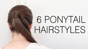 Grab the top part of the hair with your hands and separate it from the bottom half. 6 Quick And Easy Ponytail Hairstyles For School Youtube
