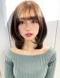 程よい丸み可愛い ミディアムレイヤー shー34 ヘアカタログ 髪型 ヘアスタイル afloat アフロート 表参道 銀座 名古屋の美容室 美容院 ショート 美人 美人 ヘア ヘアモデル