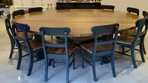16 Seater Very Large Round Dining Table Chunky Blackened Oak Stained Pine Top Glenndesig Round Dining Room Table Round Dining Room Large Round Dining Table