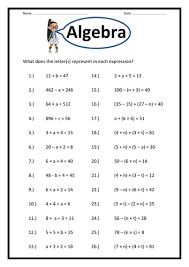 Printable in convenient pdf format. Y5 Or Y6 Algebra Worksheets Teaching Resources