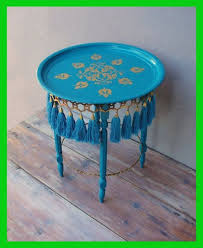 Where To Buy Wood For Furniture Making Oriental Tassel Side Table Bohemian End Table Wit In 2020 Handmade Furniture Funky Home Decor Painting Wooden Furniture