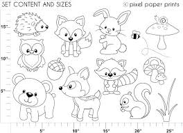 Download and print these woodland animal coloring pages for free. Woodland Animal Coloring Pages Mantappu Colors