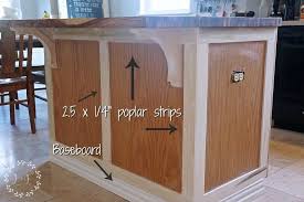 How To Update A Builder Grade Kitchen Island With Trim And Paint Builder Grade Kitchen Kitchen Island Makeover Freestanding Kitchen Island