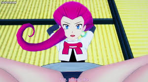 Jessie from Pokemon Gives You A Footjob Hentai POV