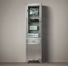 1930s Laboratory Stainless Steel Tall Bath Cabinet Steel Storage Cabinets Stainless Steel Bathroom Bath Cabinets