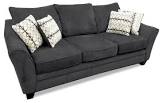 Febe Chenille Queen-Size Sofa Bed - Charcoal The Brick