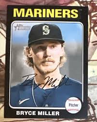 2024 TOPPS HERITAGE ✨Mini💫 #299 BRYCE MILLER BLACK BORDER; 37/50