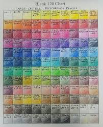 Faber Castell Polychromos Pencils Color Graph 120 Colors In