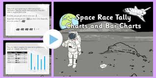 space tally charts and bar charts powerpoint data handling