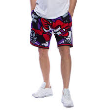 Toronto raptors shorts white all stitched. Mitchell Ness Shorts Toronto Raptors Purple Big Face Short Bludshop Com