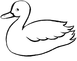 Duck Outline Az Coloring Pages Basic Drawing For Kids Duck Drawing Basic Drawing