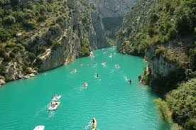 Gorges Du Verdon France Prancis Berenang Sungai