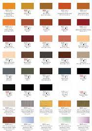 Acrylic Paint Colour Chart