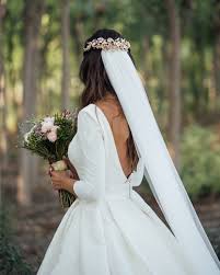 Couture Backless Ball Gown Wedding Dress 2018 Puffy Soft Satin Long Sleeves Bridal Gowns With Wedding Dresses Wedding Dress With Pockets Puffy Wedding Dresses