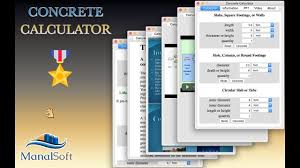 Calculate for quantity of items to fill for a total. Manalsoft Concrete Calculator Macos App Youtube