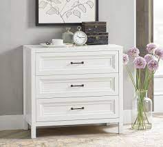 Pottery barn white filmore dresser top topper in simple white. Sussex 3 Drawer Dresser Pottery Barn