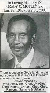 Grady C Motley (1940-2000)