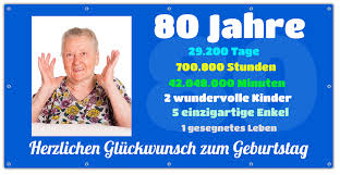 Unser nachbar und freund wird 40. 80 Geburtstag Banner Mit Saum Osen Ab 8 75 Top Druck Ausfuhrung