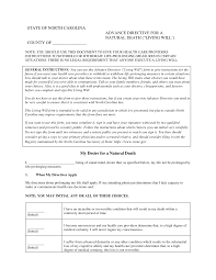 So what if your advance directive does not include a living will? Https Www Sosnc Gov Documents Forms Advance Healthcare Directives Advance Directive For A Natural Death Pdf