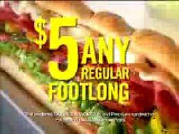 Последние твиты от 5 dollar footlong (@5dollarfootlong). Subway Five Dollar Footlong Commercial Youtube
