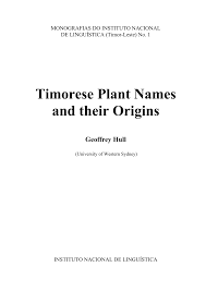 In 2020, deddy corbuzier moved to trans tv's program name deddy's corner. Pdf Timorese Plant Names And Their Origins