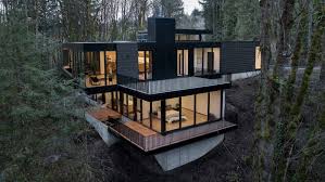 With 5 bedrooms and 3.75 bathrooms. 20 Modern Black Exterior House Ideas