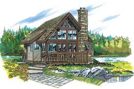 A hall closet has room for a stack. Log Cabin House Plan 1 Bedrms 1 Baths 680 Sq Ft 167 1022