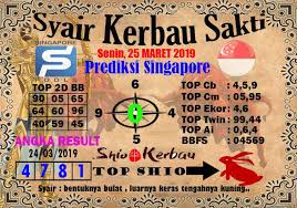 Syair Kerbau Sakti Singapore Senin 25 03 2019 Singapore